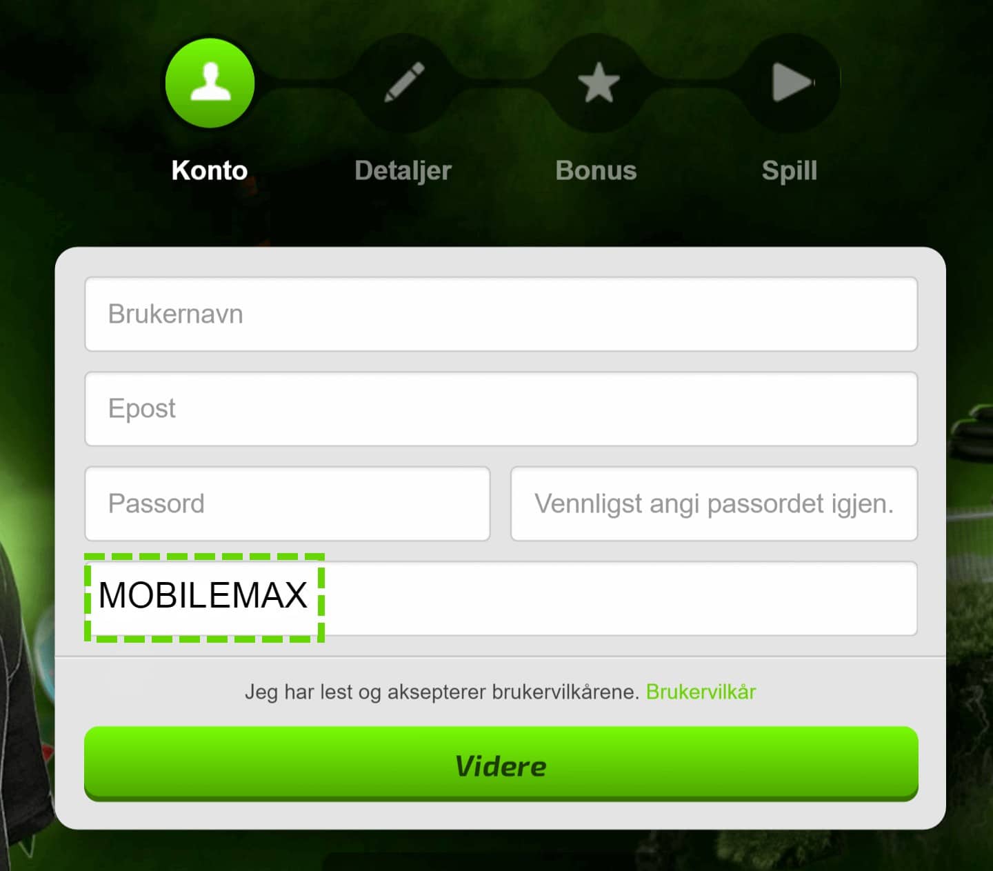 Mobilebet Bonuskode