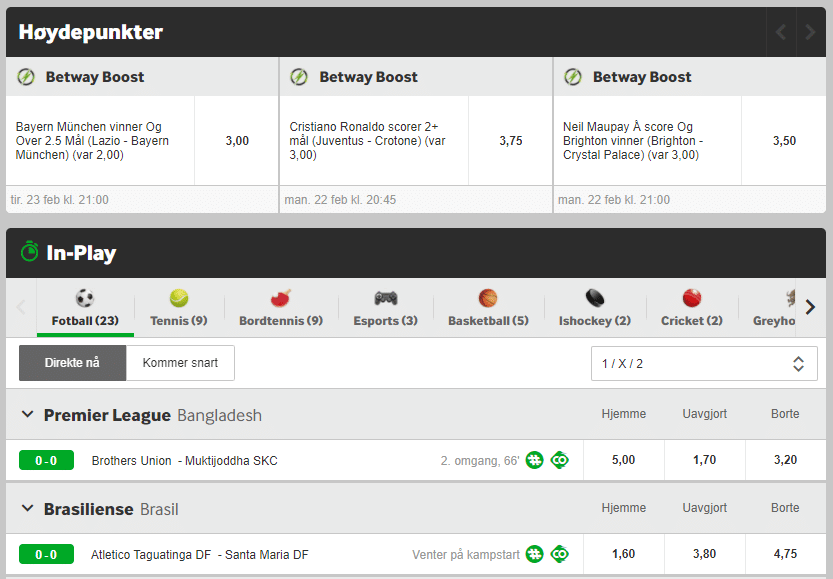 Betway Anmeldelse
