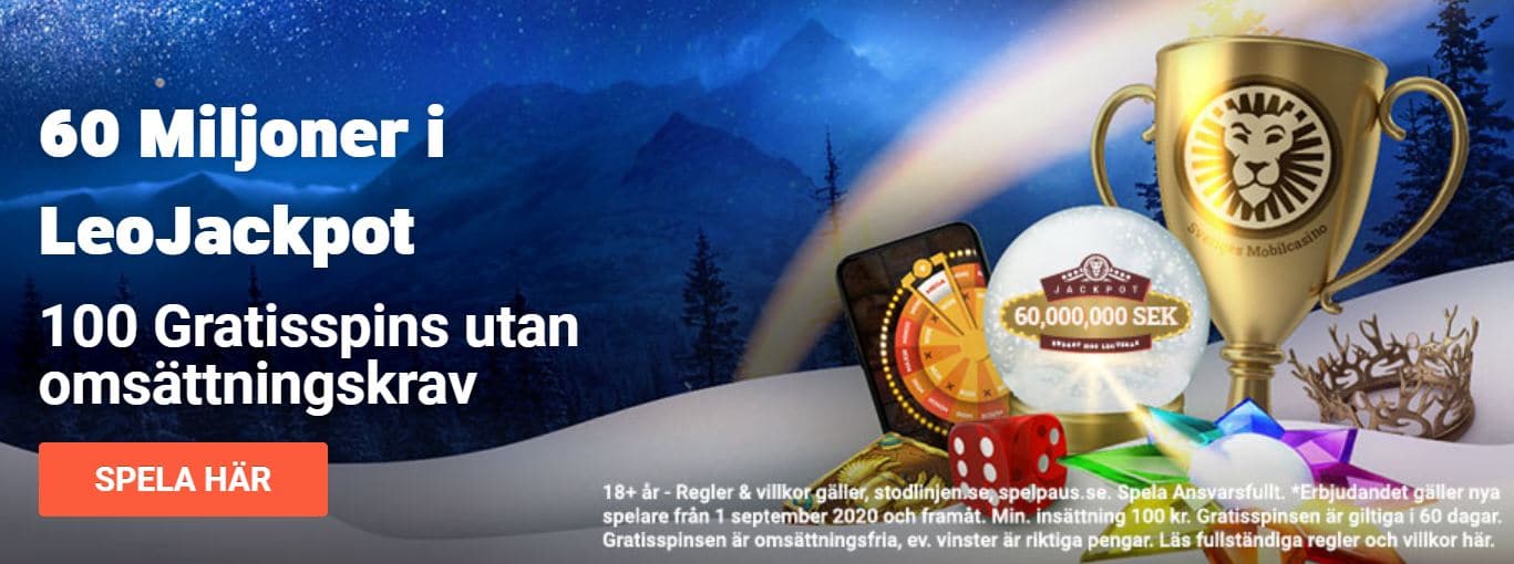 LeoVegas Bonus: 100 Free Spins