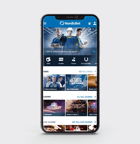Nordicbet bonus: mobilapp