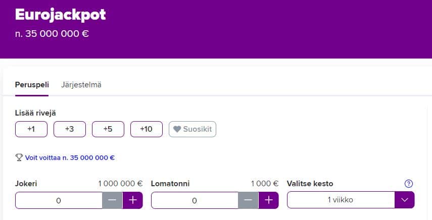 Eurojackpot voittoluokat ymm&auml;rt&auml;minen