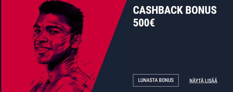 Rabona kampanjakoodi Cashback bonus